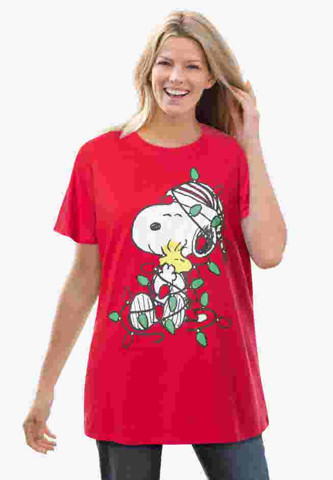 Peanuts Red Snoopy Light Tee image number 0
