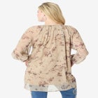 Blouson Sleeve Overlay Blouse image number null