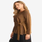 Shimmery Side-Gathered Tunic image number null
