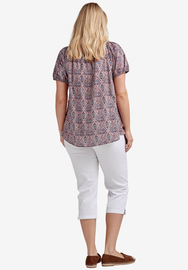 Stretch Slim Capris image number 1