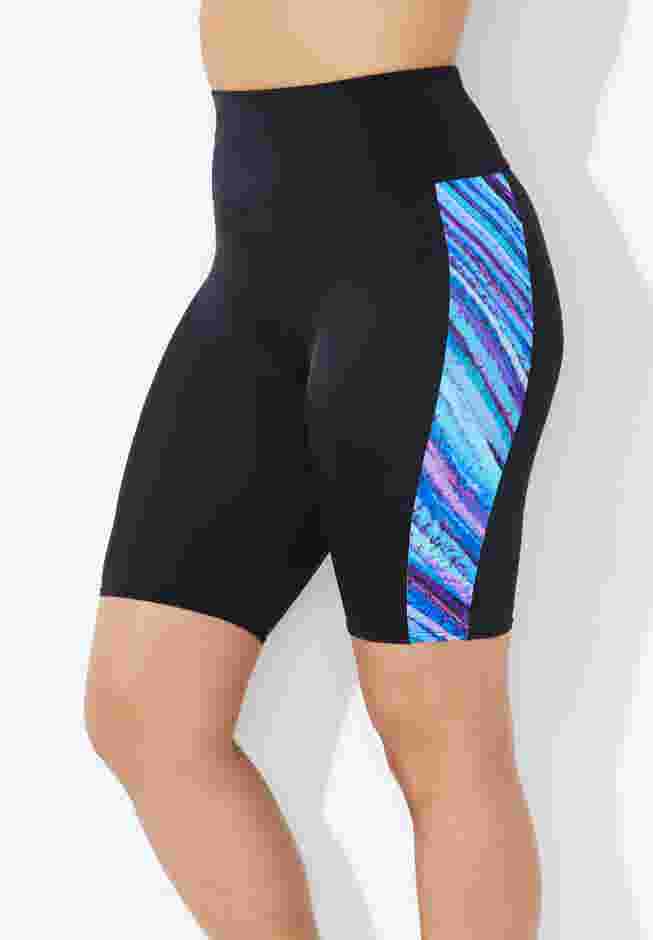 Chlorine Resistant High Waist Swim Bike Short image number 0