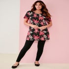 Plus Size Ultimate Cotton V-Neck Short Sleeve Tunic image number null