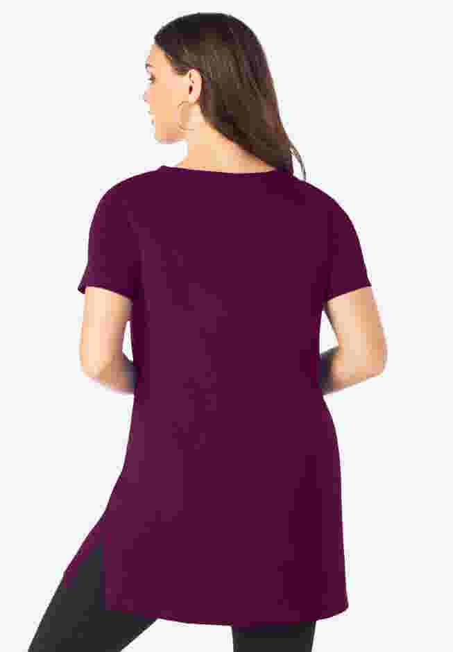 Ultimate Short Sleeve V Neck Tunic image number 1