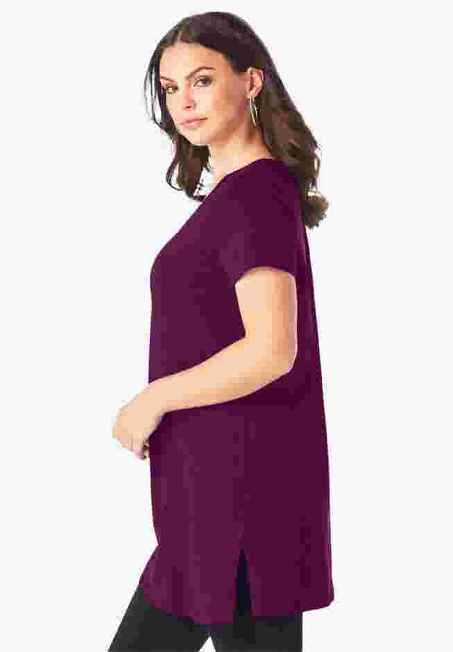 Ultimate Short Sleeve V Neck Tunic image number 2