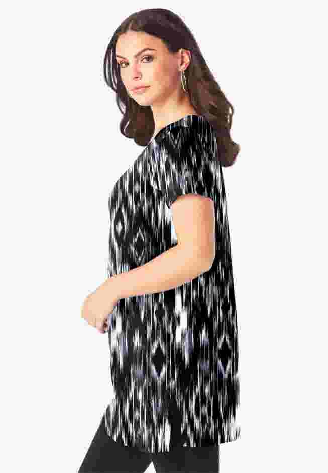 Ultimate Short Sleeve V Neck Tunic image number 2