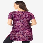 Plus Size Cotton Short Sleeve V-Neck Ultimate Tunic image number null