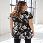 Plus Size Ultimate Cotton V-Neck Short Sleeve Tunic image number null