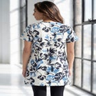 Plus Size Ultimate Cotton V-Neck Short Sleeve Tunic image number null