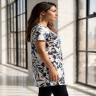 Plus Size Ultimate Cotton V-Neck Short Sleeve Tunic image number null