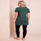 Plus Size Ultimate Cotton V-Neck Short Sleeve Tunic image number 1