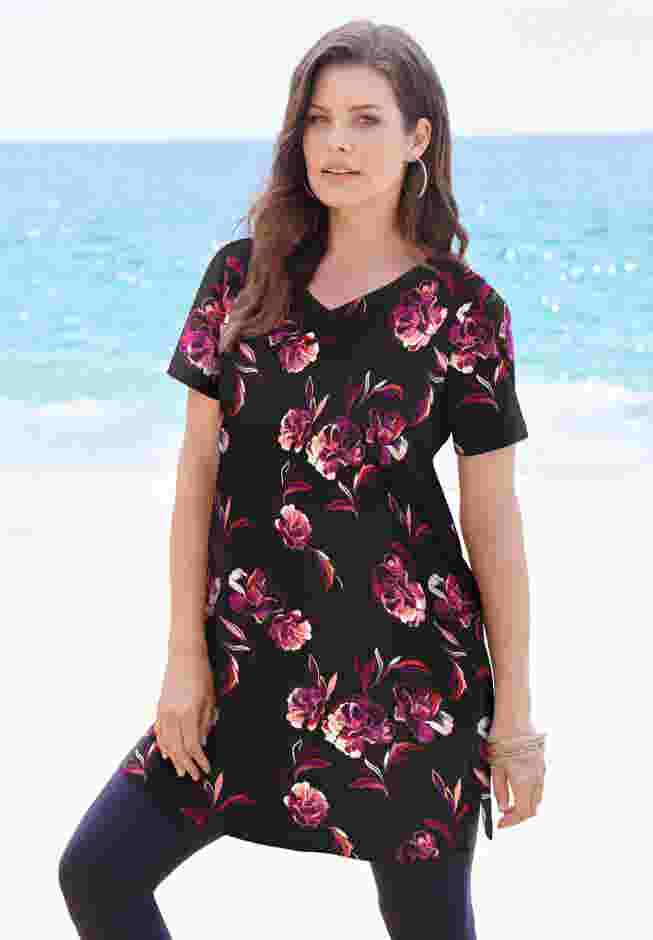 Ultimate Short Sleeve V Neck Tunic image number 0