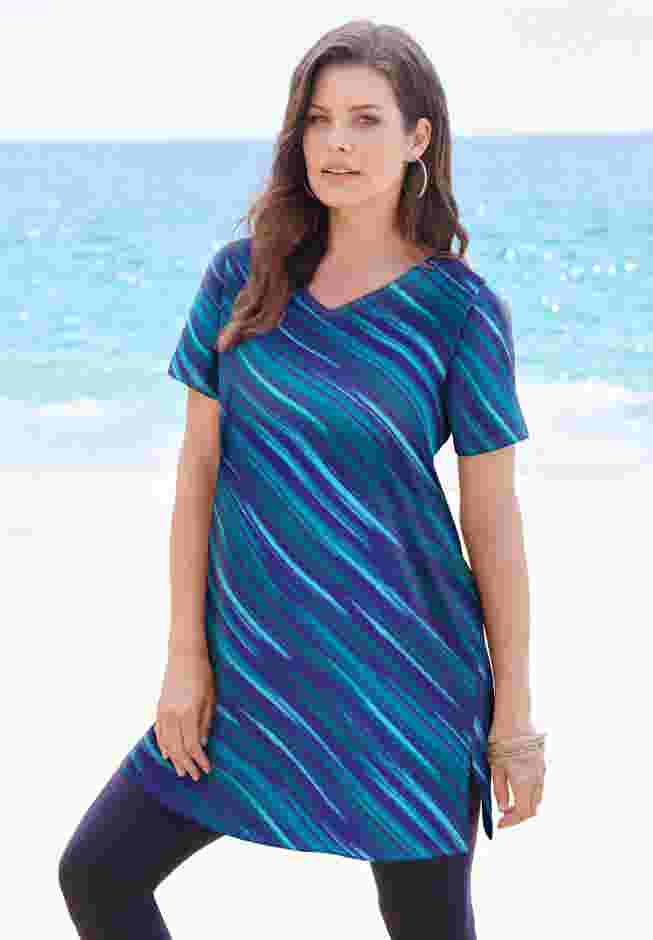 Ultimate Short Sleeve V Neck Tunic image number 1