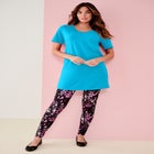 Plus Size Ultimate Cotton V-Neck Short Sleeve Tunic image number null