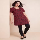 Plus Size Ultimate Cotton V-Neck Short Sleeve Tunic image number 0