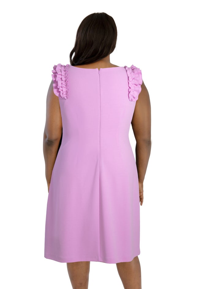 Misses Size Sleeveless Midi Dress image number 1