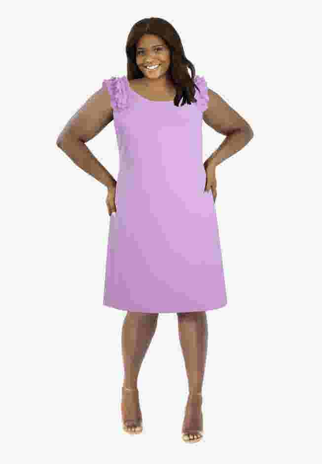 Misses Size Sleeveless Midi Dress image number 0