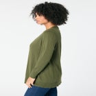 Plus Size Drop Needle Cardigan Lightweight Sweater Knit image number null