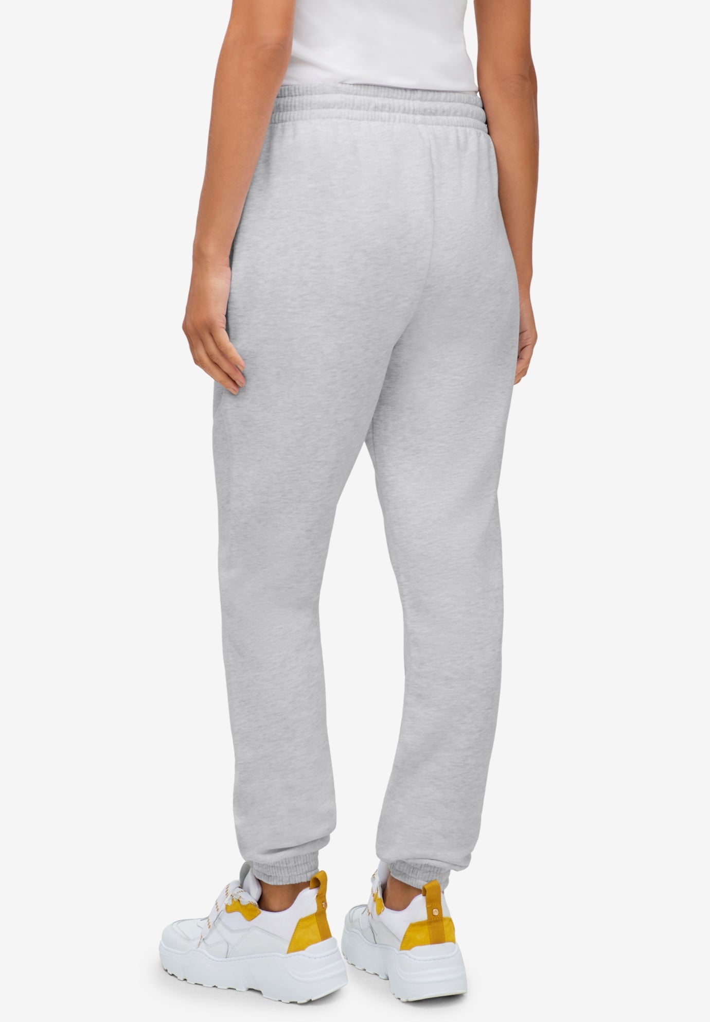 Drawstring Waist Fleece Sweatpants image number 1