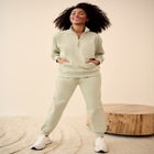 Drawstring Waist Fleece Sweatpants image number null