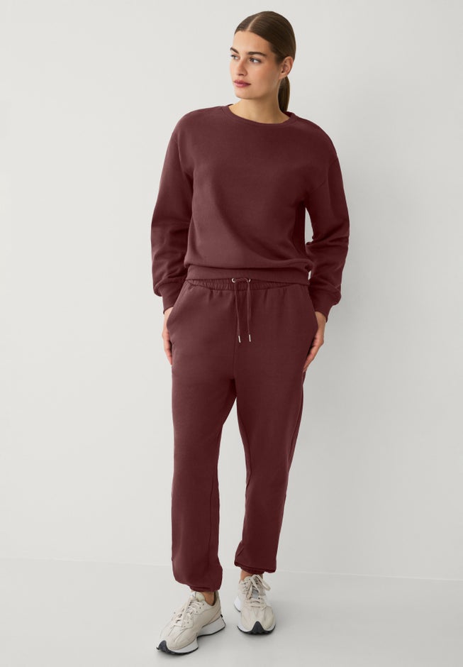 Ellos Studio Fleece Boxy Pullover Sweatshirt image number 1
