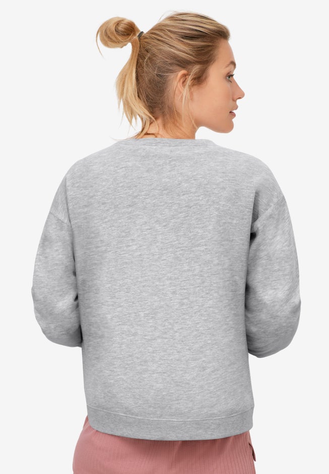 Boxy Fleece Sweatshirt image number 1