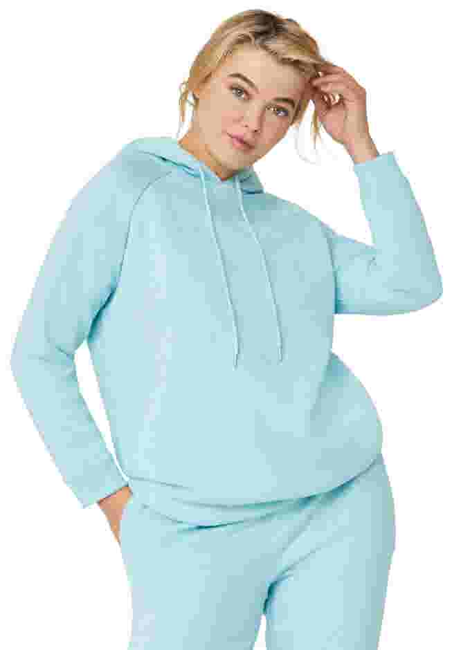 Hooded Fleece Boxy Sweatshirt image number 0