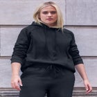 Hooded Fleece Boxy Sweatshirt image number null