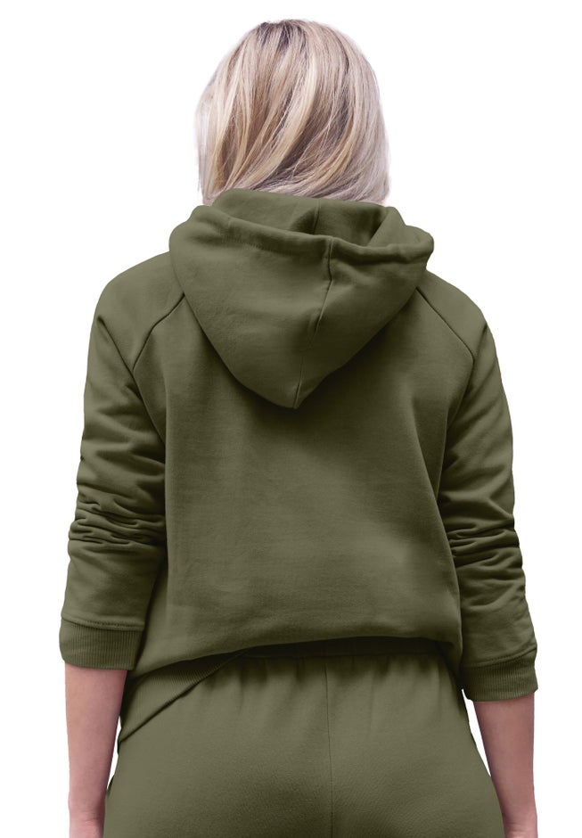 Ellos Studio Fleece Hooded Sweatshirt image number 1