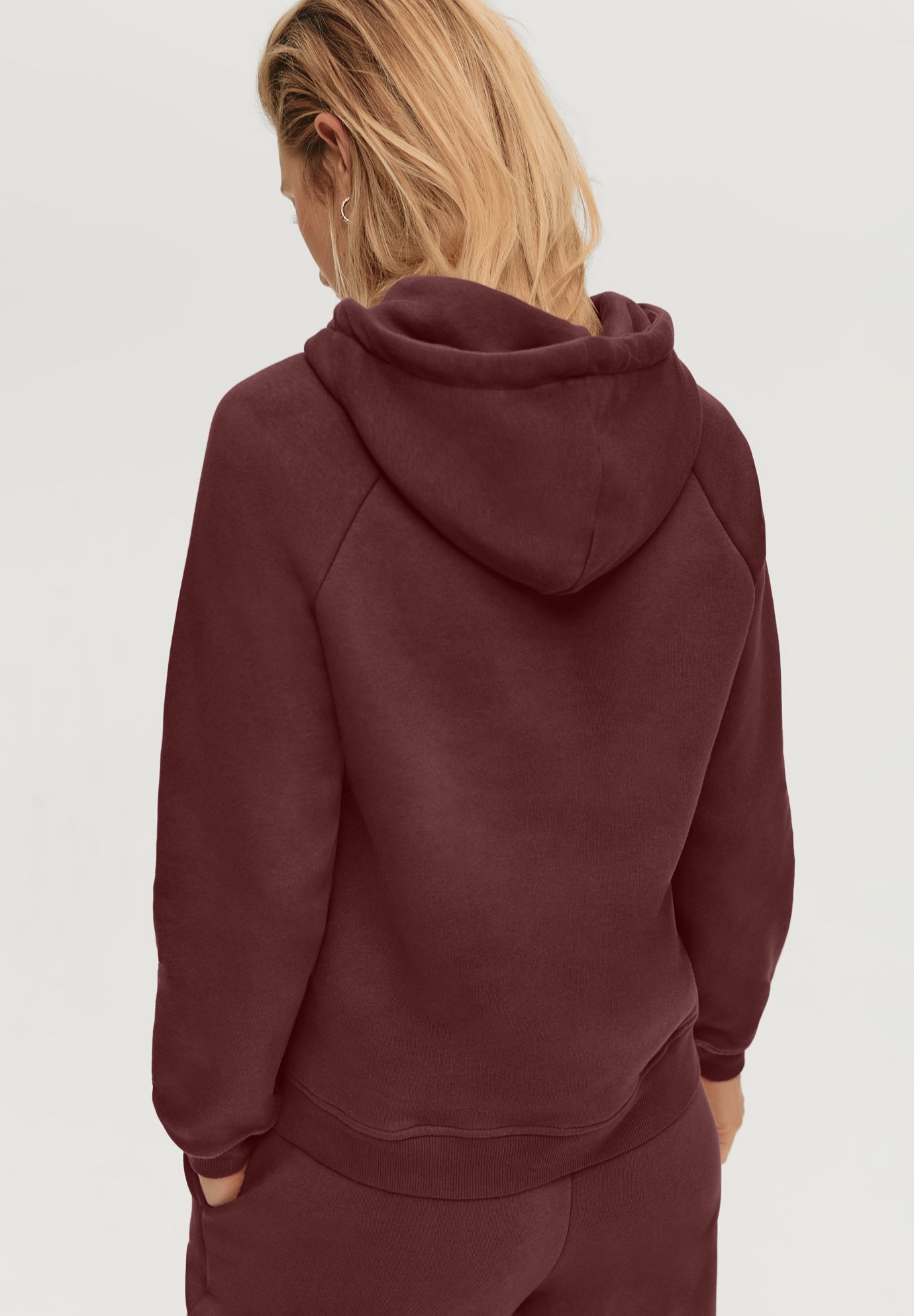 Hooded Fleece Boxy Sweatshirt image number 1
