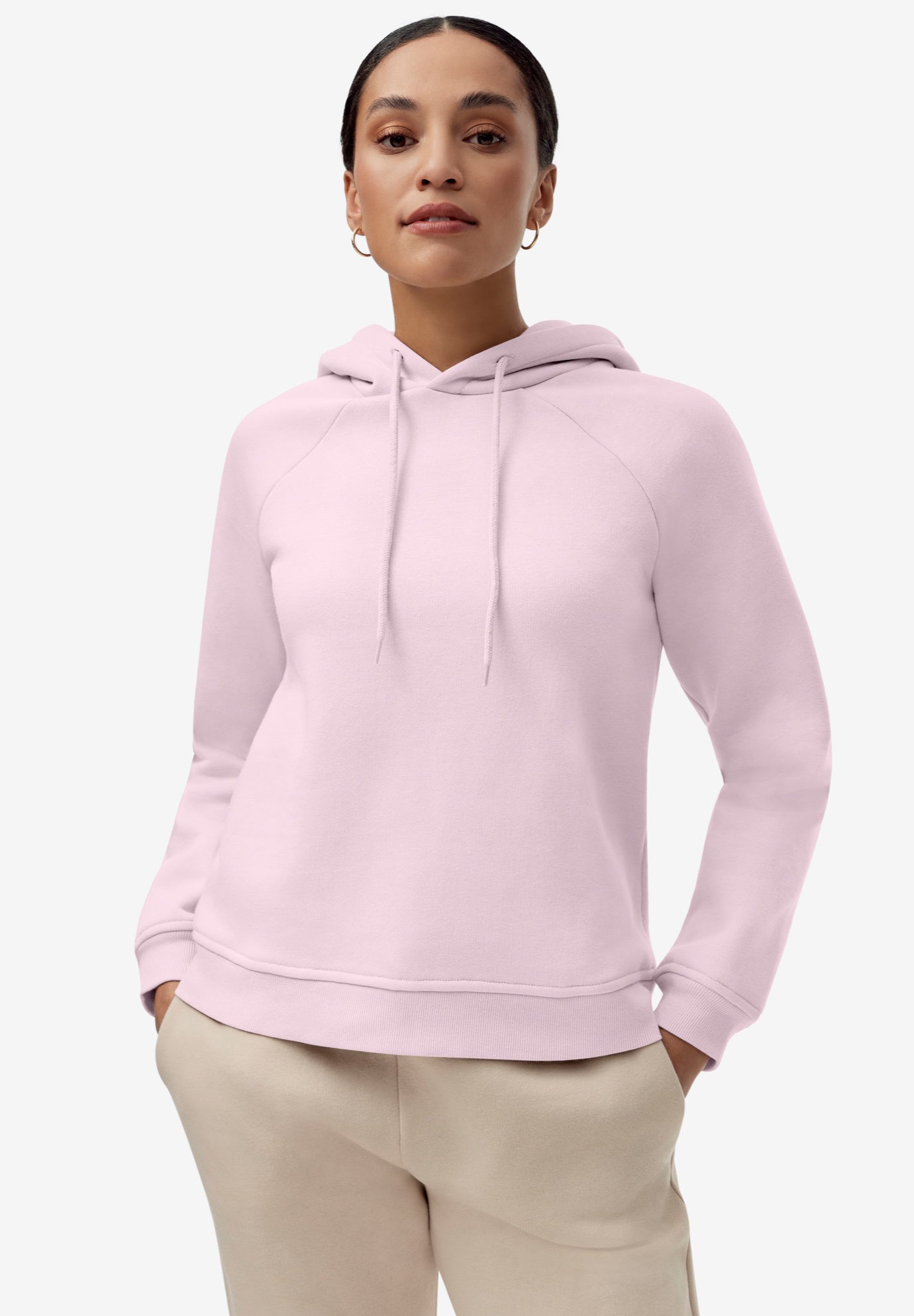 Hooded Fleece Boxy Sweatshirt image number 0