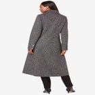 Plus Size Tailored Tweed Coat image number null