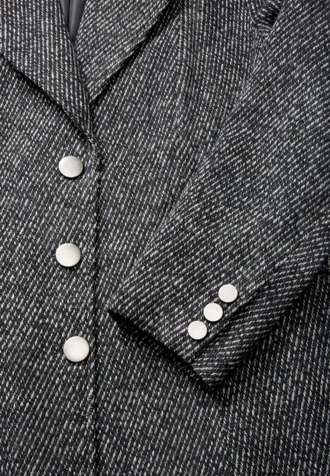 Plus Size Tailored Tweed Coat image number 4