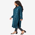 Plus Size Sequin Duster image number null