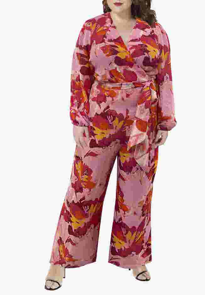 Faux Wrap Jumpsuit image number 0