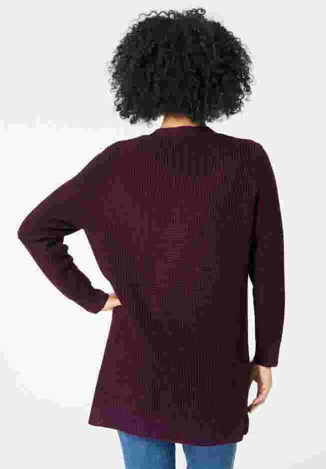 Waffle Button Front Cardigan image number 1