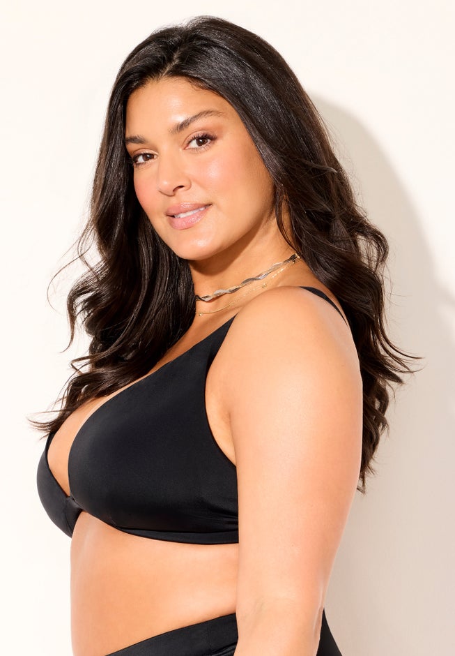 Plunging Triangle Bikini Top image number 4