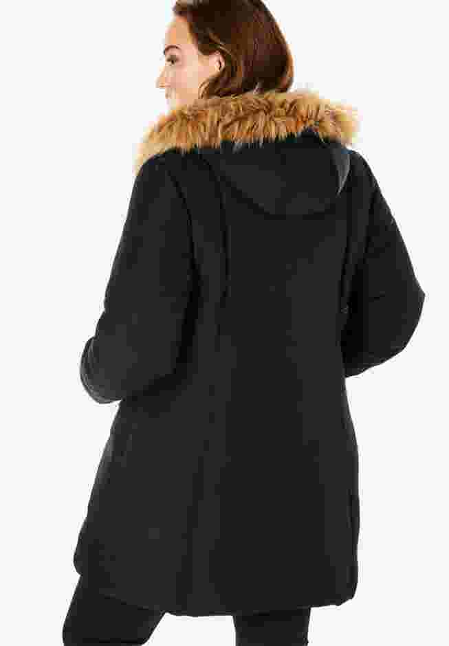 Asymmetrical Double Layer Puffer Coat image number 1