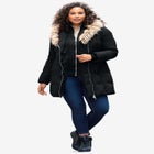 Plus Size Double Layer Puffer Coat image number null