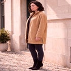 Plus Size Fleece Driving Coat image number 1