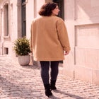 Plus Size Fleece Driving Coat image number 2
