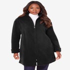 Plus Size Fleece Driving Coat image number null
