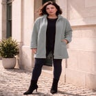 Plus Size Fleece Driving Coat image number 0