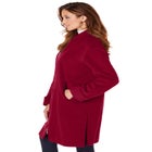 Plus Size Wool Blend Driving Coat image number null