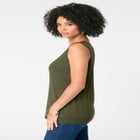 Plus Size Drop Needle Tank Lightweight Sweater Knit image number null