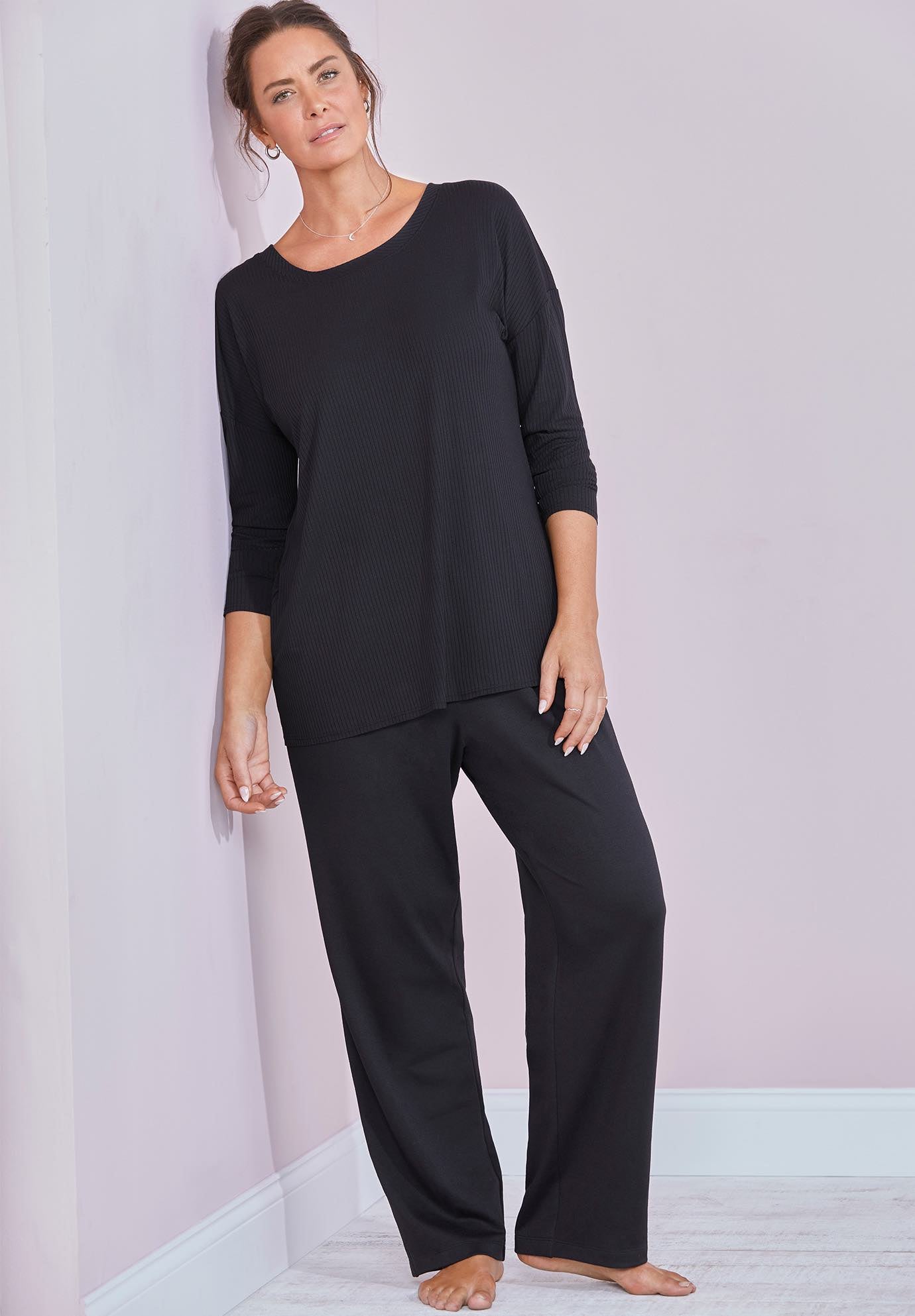 Zoey Ribbed Long Sleeve Shirt image number 0