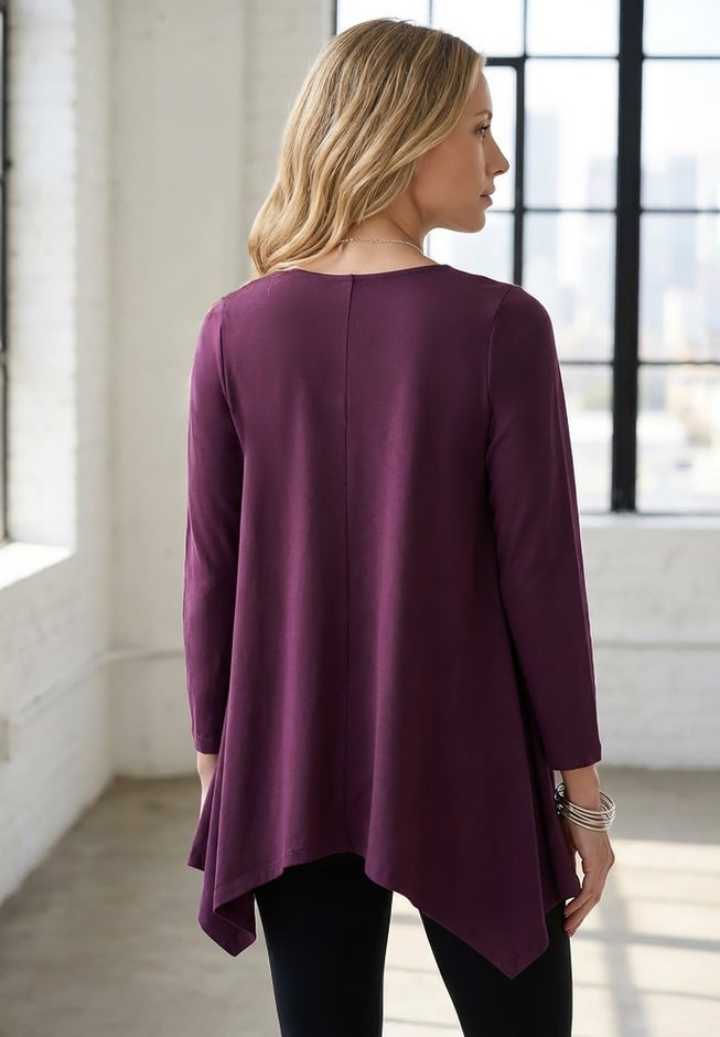 Plus Size Ultimate Handkerchief Hem Tunic image number 1