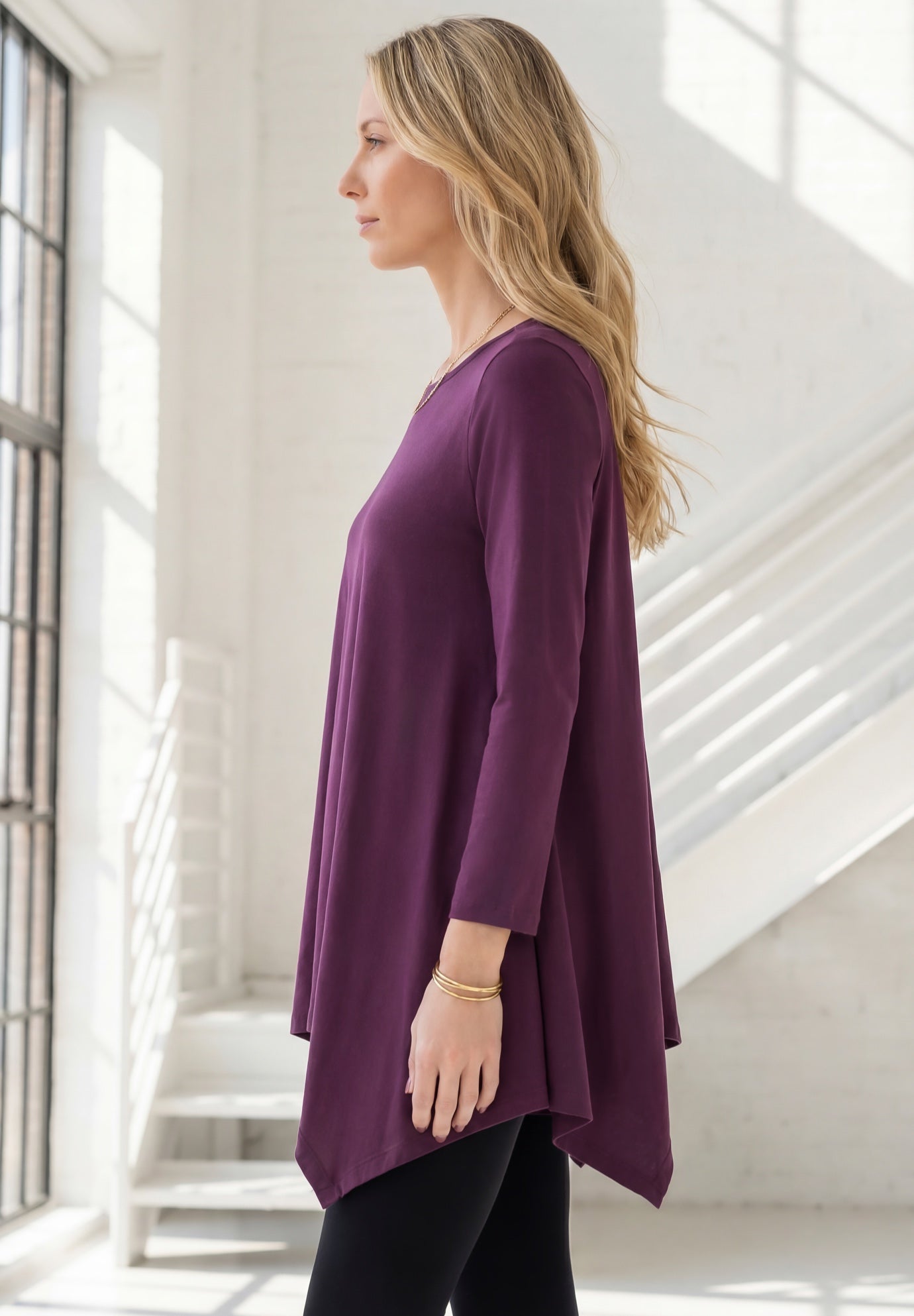 Plus Size Ultimate Handkerchief Hem Tunic image number 2