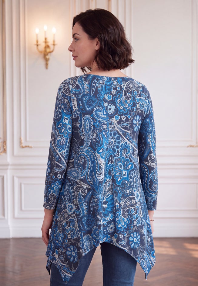 Plus Size Ultimate Handkerchief Hem Tunic image number 1