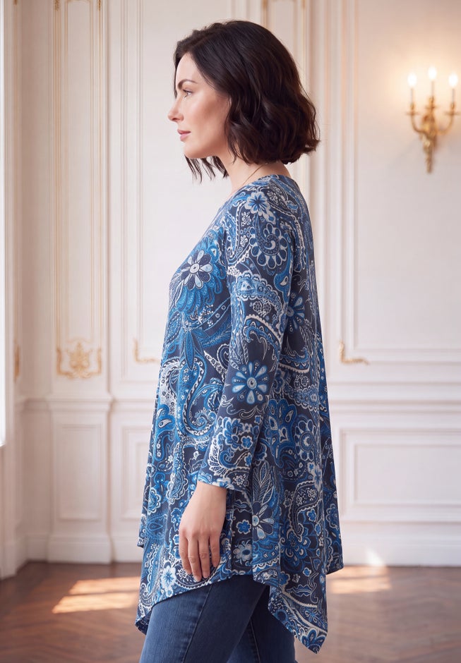 Plus Size Ultimate Handkerchief Hem Tunic image number 2
