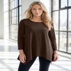 Plus Size Ultimate Handkerchief Hem Tunic image number null